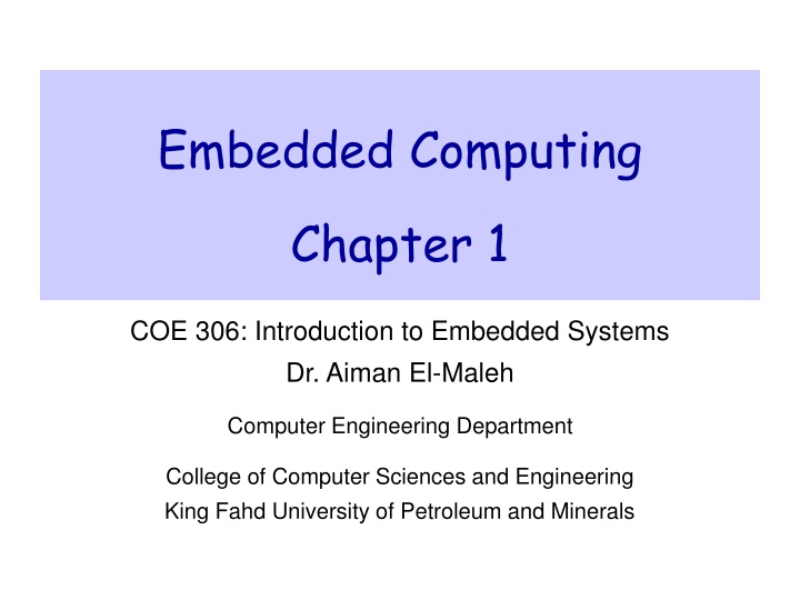 embedded computing