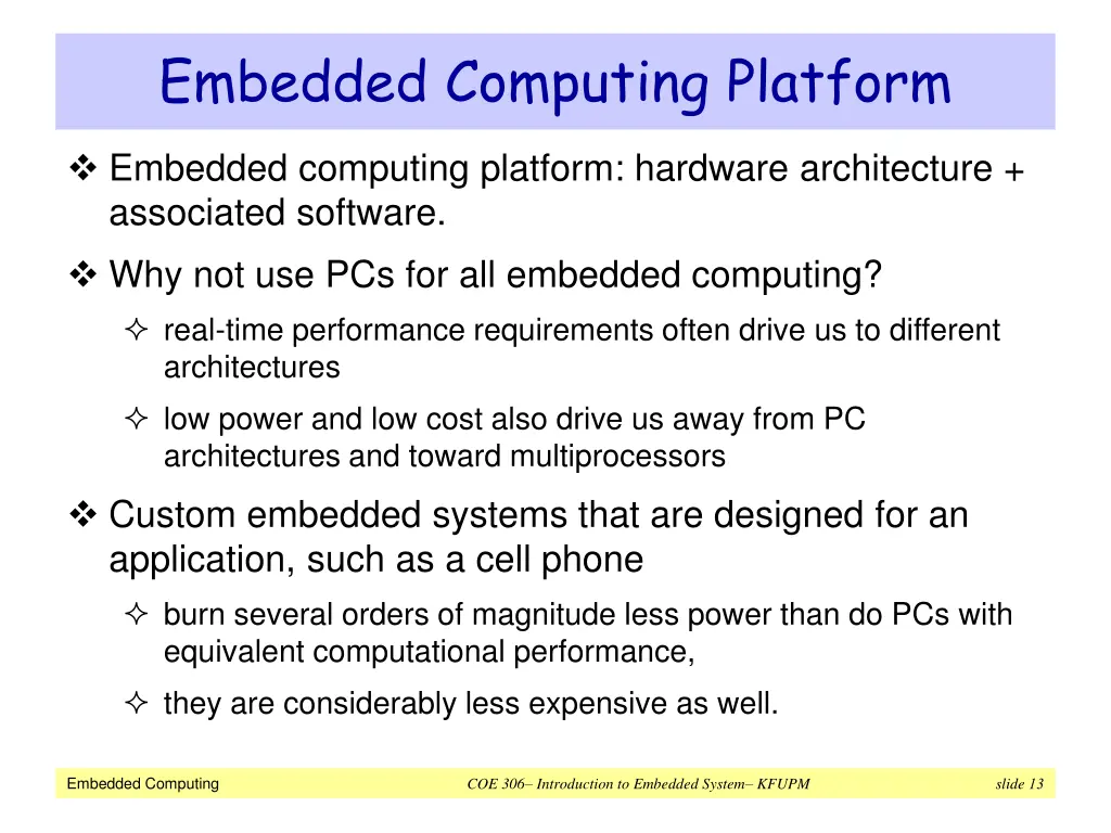 embedded computing platform