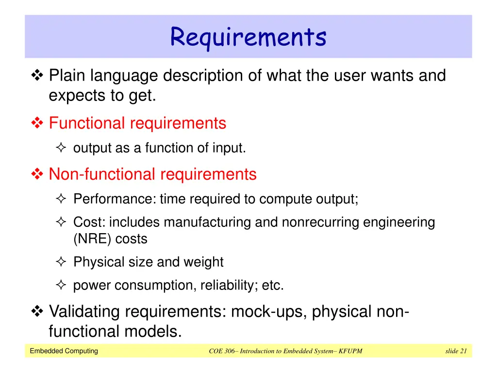 requirements