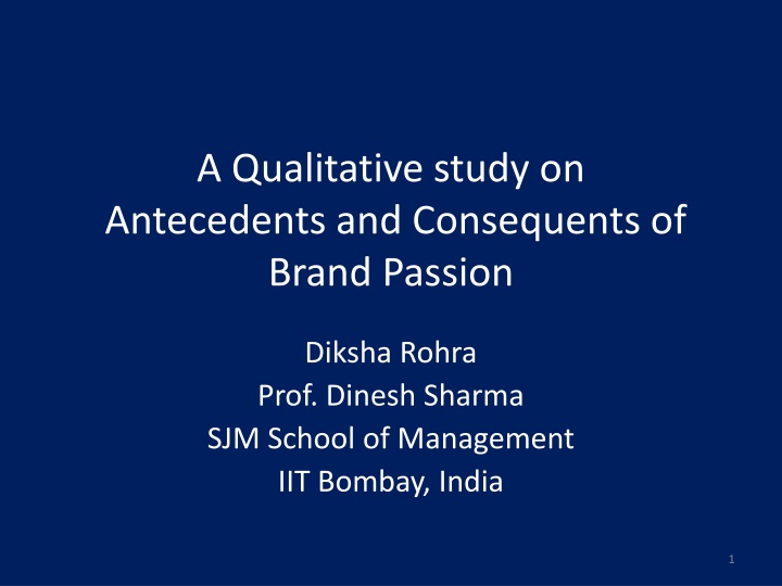 a qualitative study on antecedents
