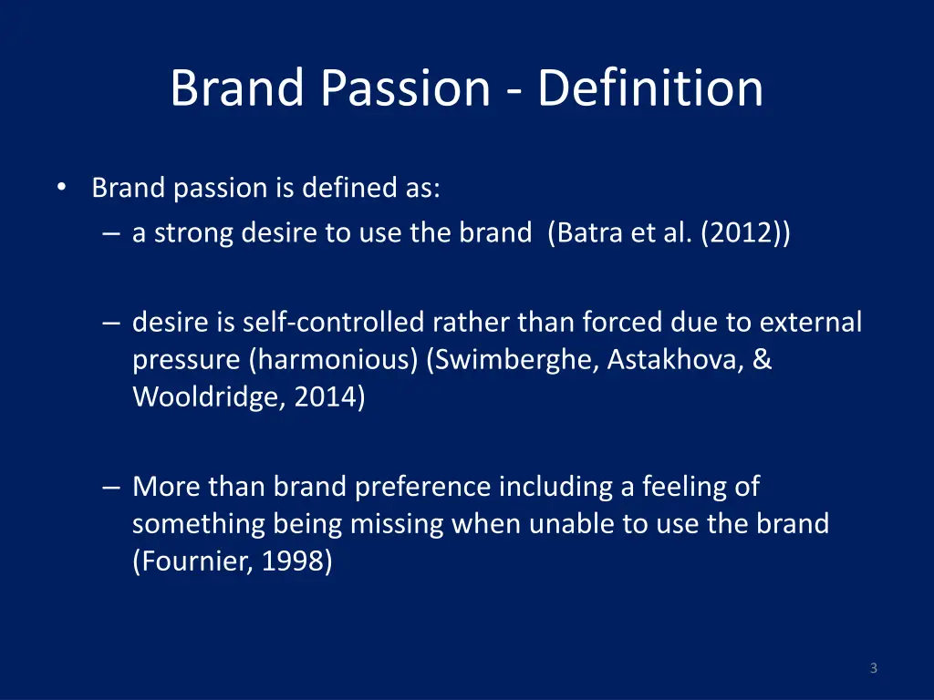 brand passion definition