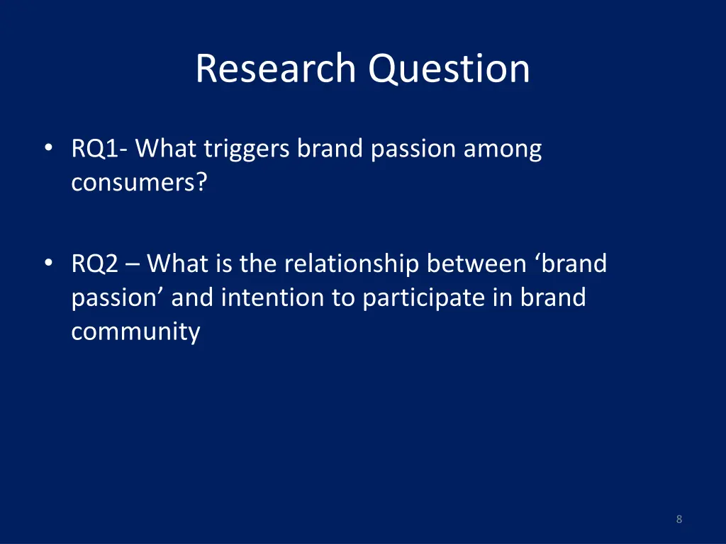 research question