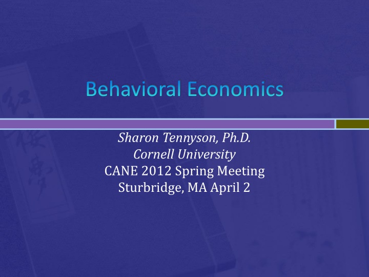 behavioral economics