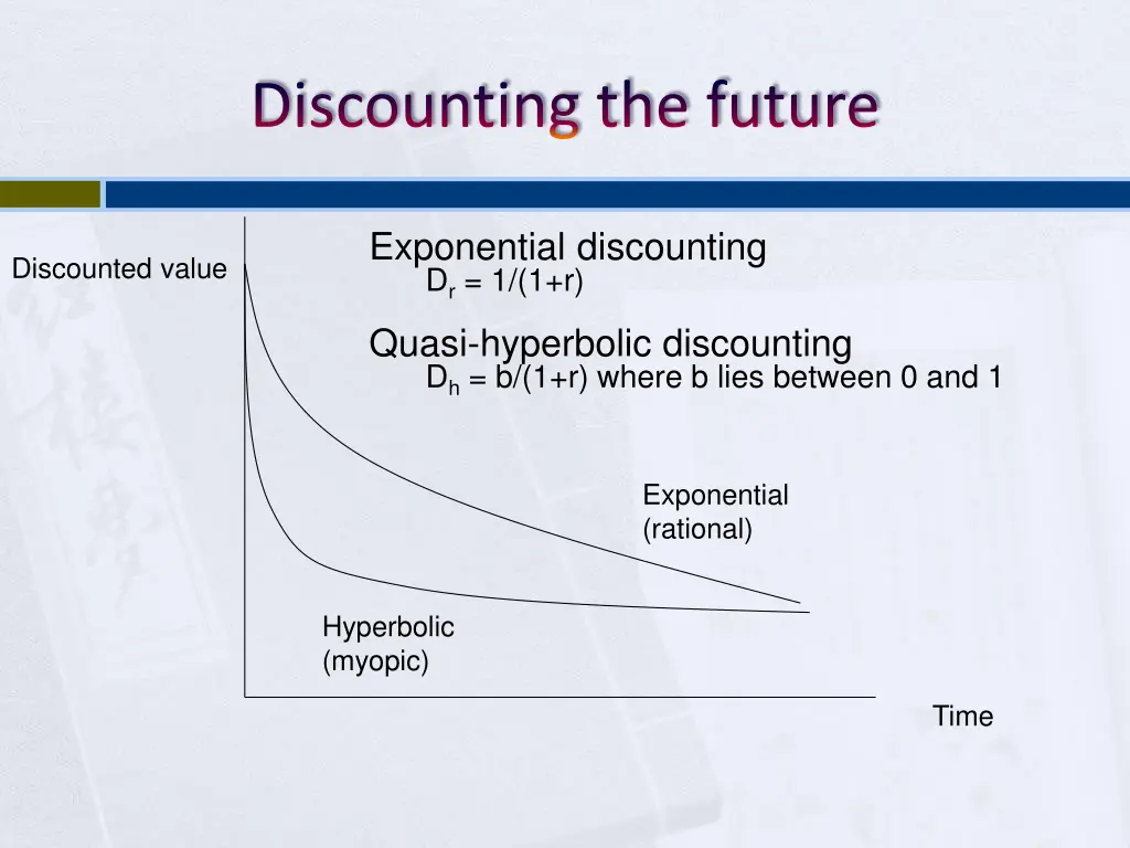 discounting the future