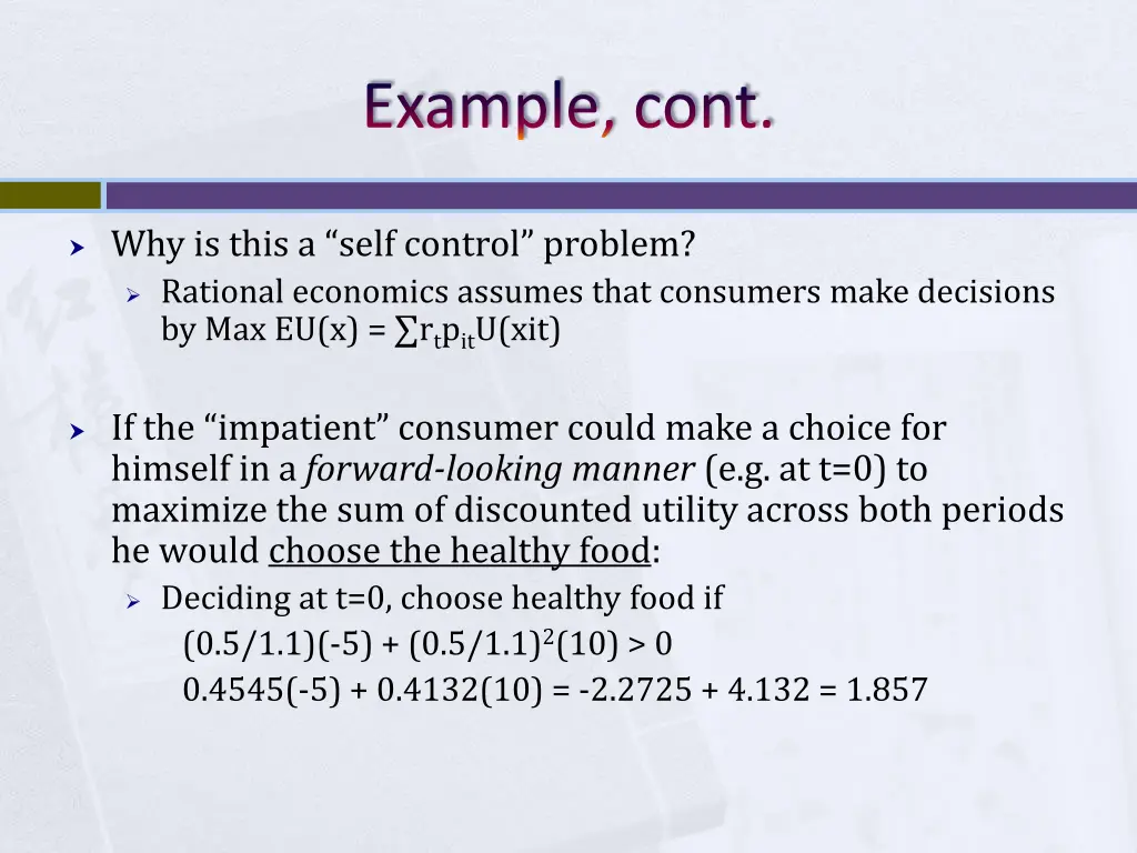 example cont
