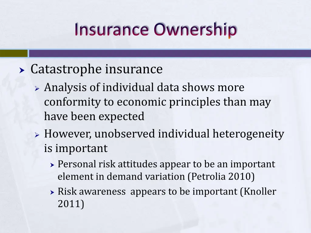 insurance ownership