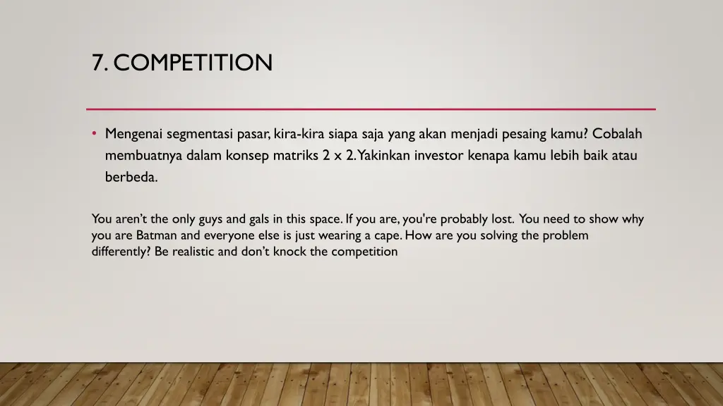 7 competition