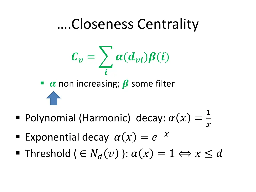 closeness centrality