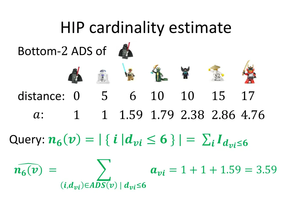 hip cardinality estimate