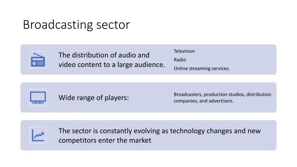 broadcasting sector