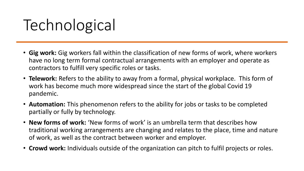 technological
