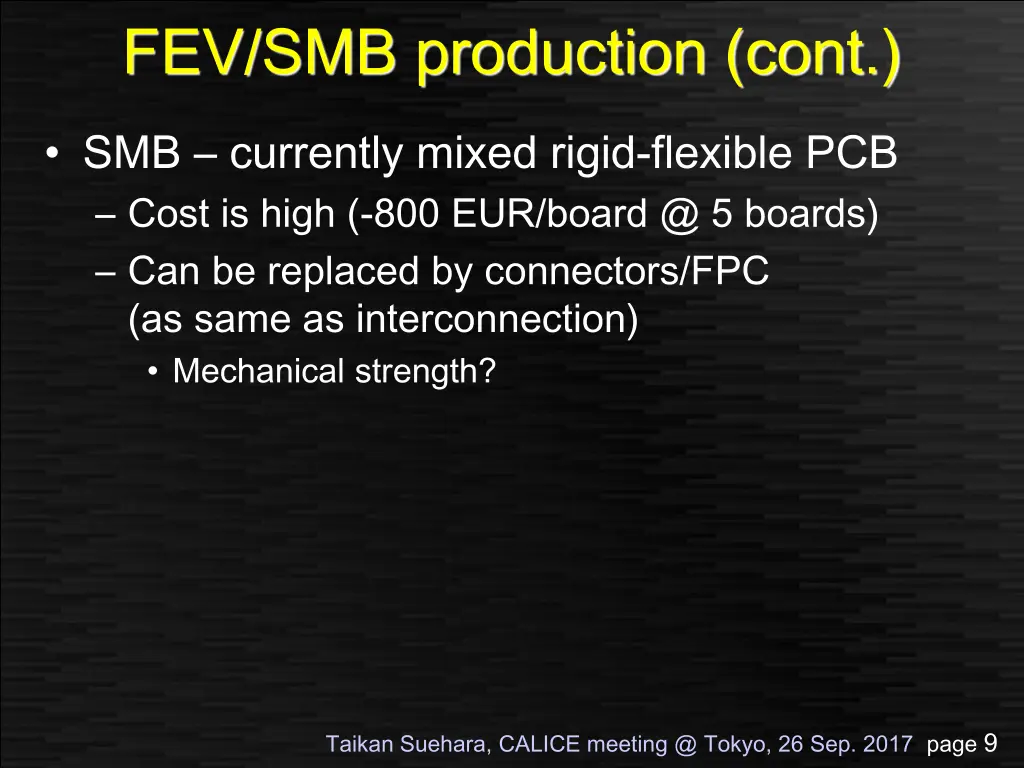 fev smb production cont