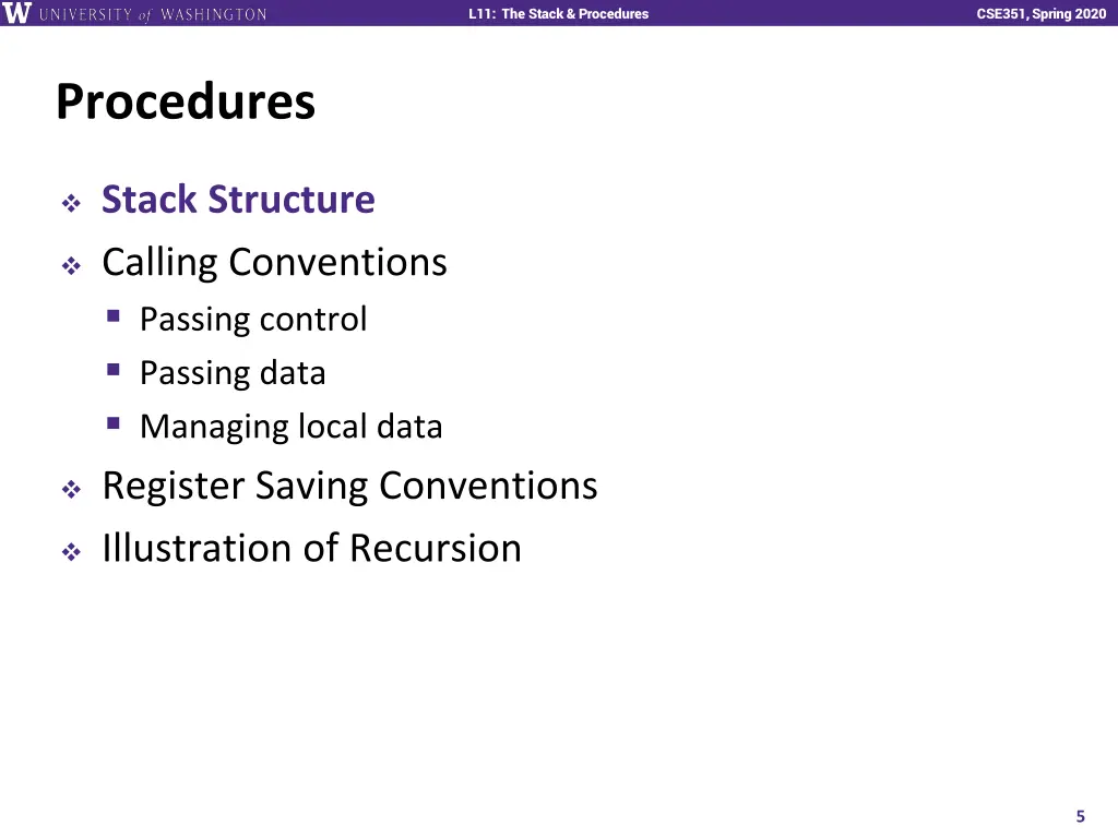 l11 the stack procedures 4