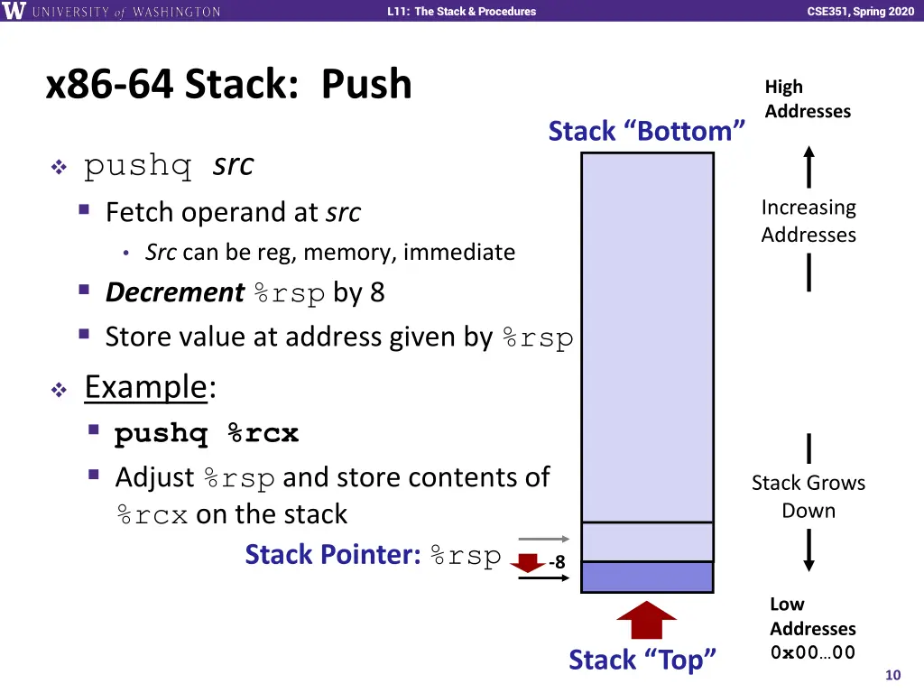 l11 the stack procedures 9