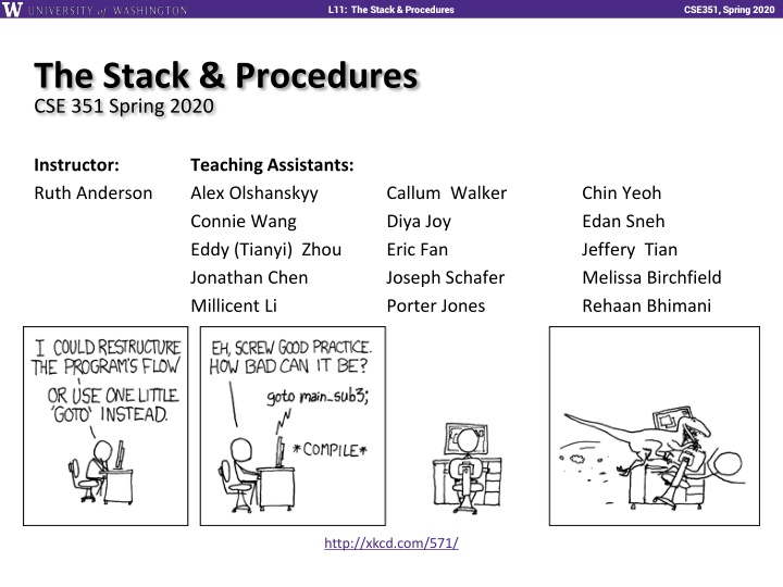 l11 the stack procedures