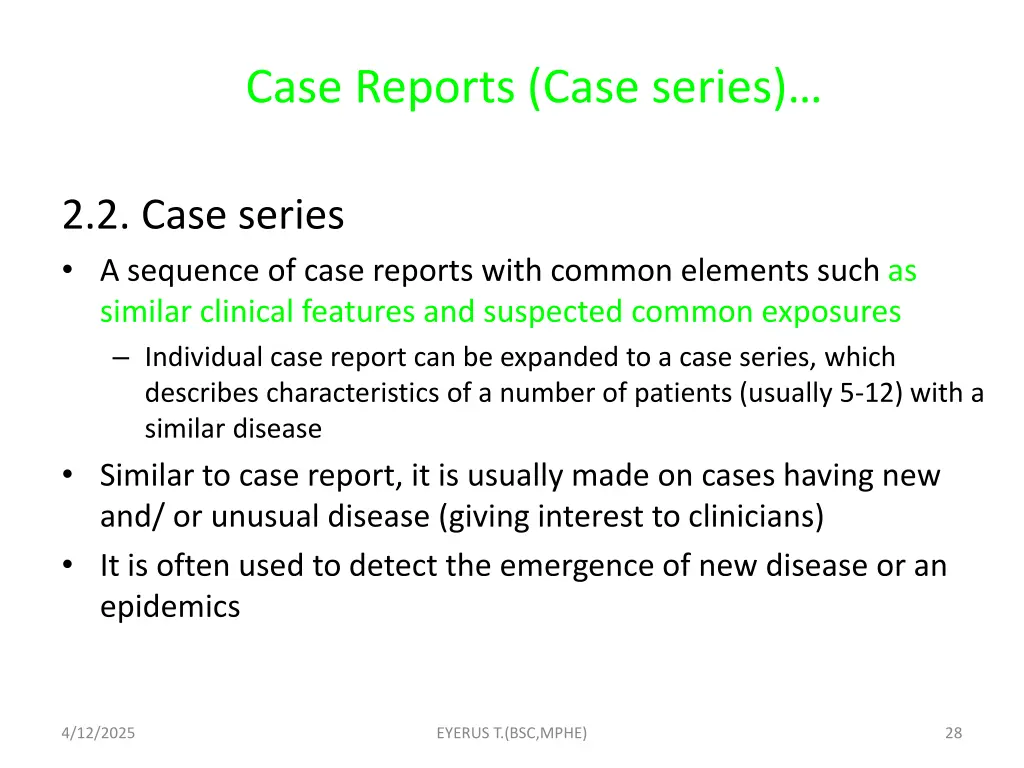 case reports case series 2
