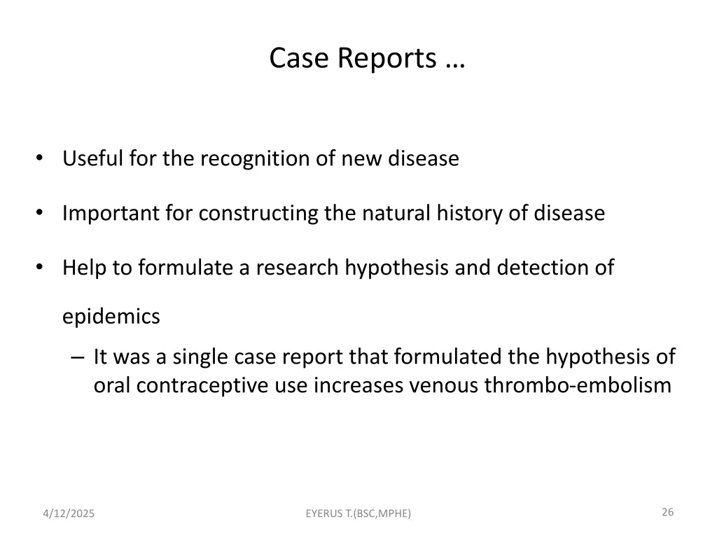 case reports