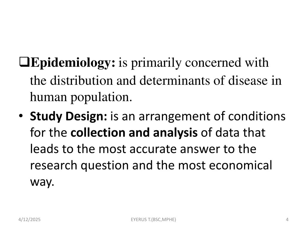 epidemiology is primarily concerned with