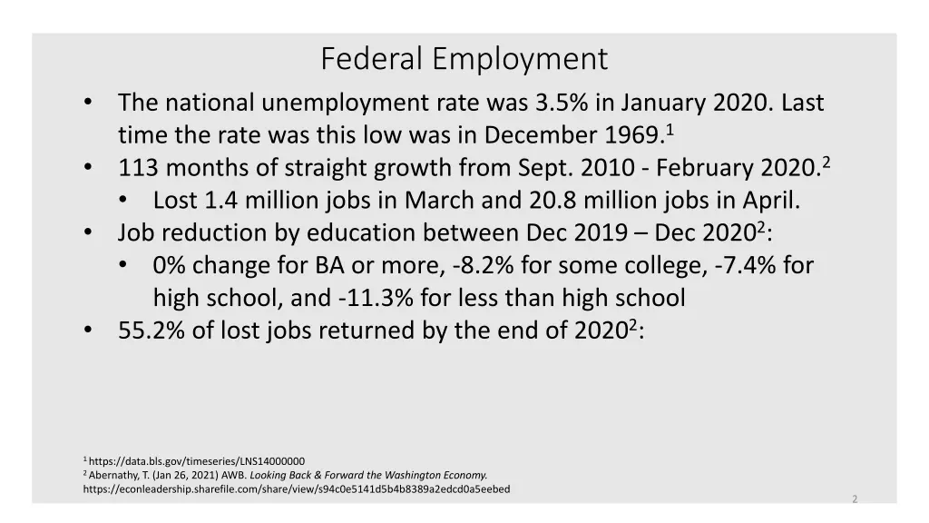 federal employment