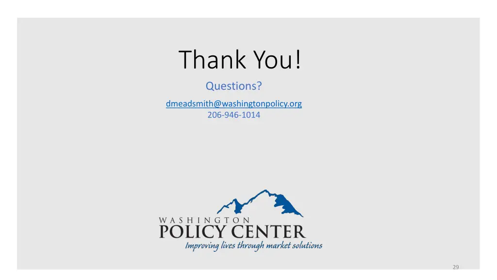 thank you questions