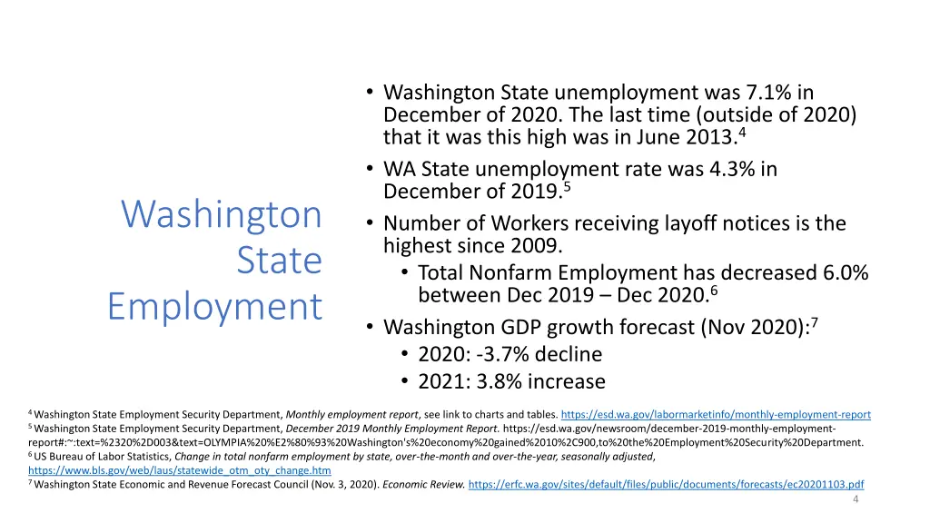 washington state unemployment was 7 1 in december