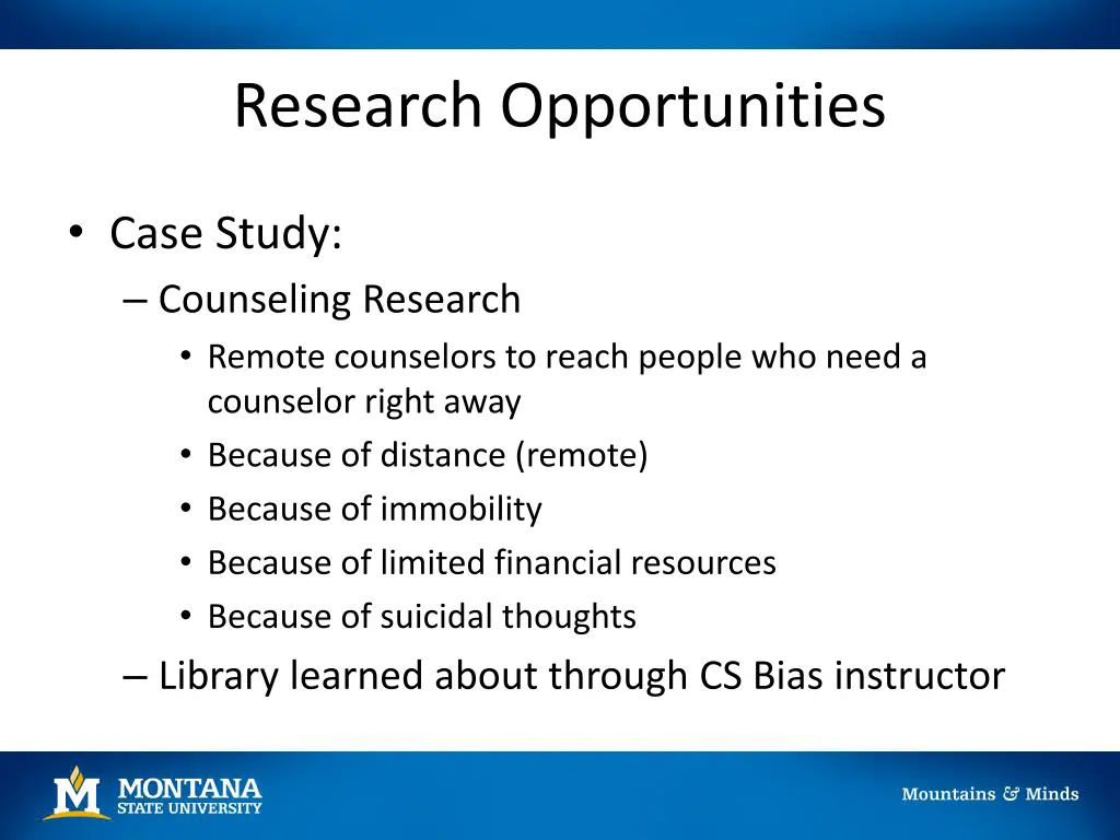 research opportunities 1