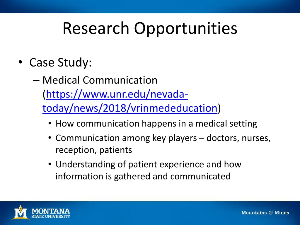research opportunities 2