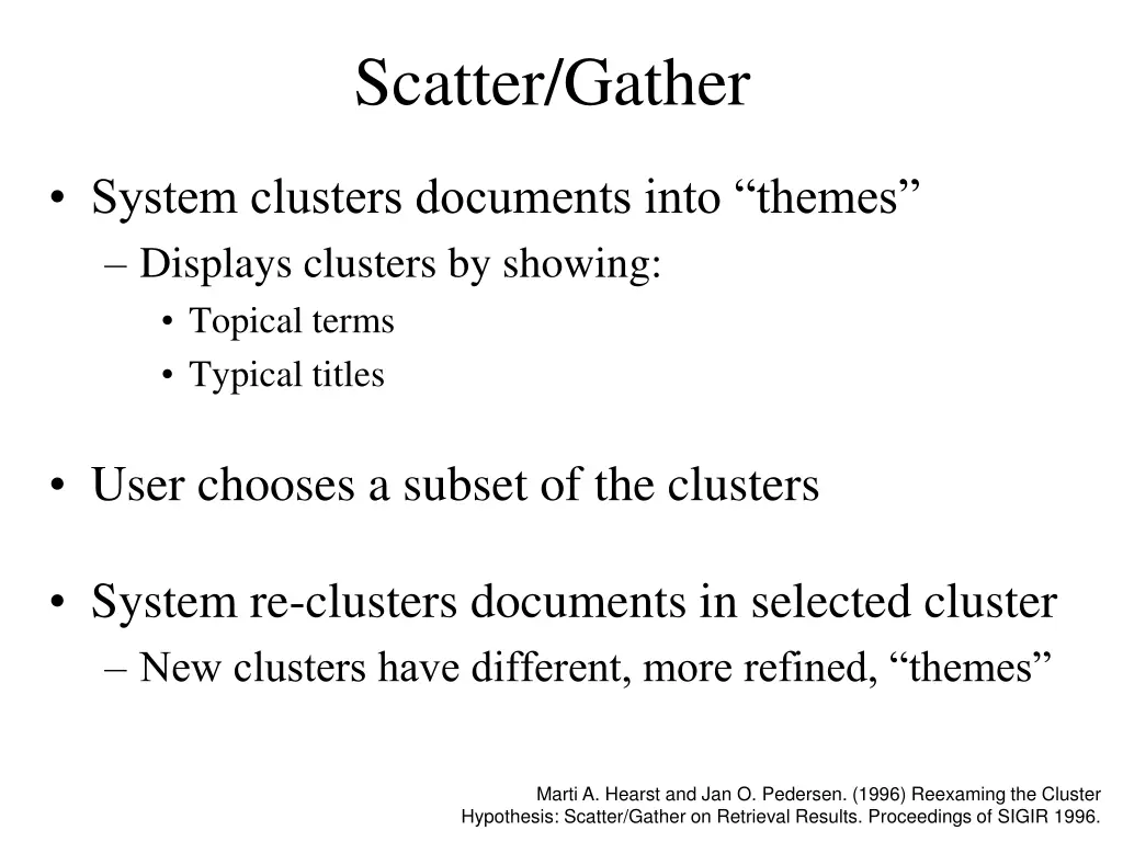 scatter gather