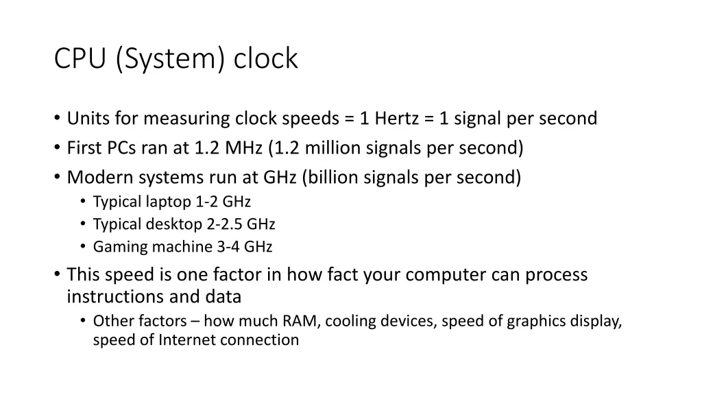 cpu system clock 1