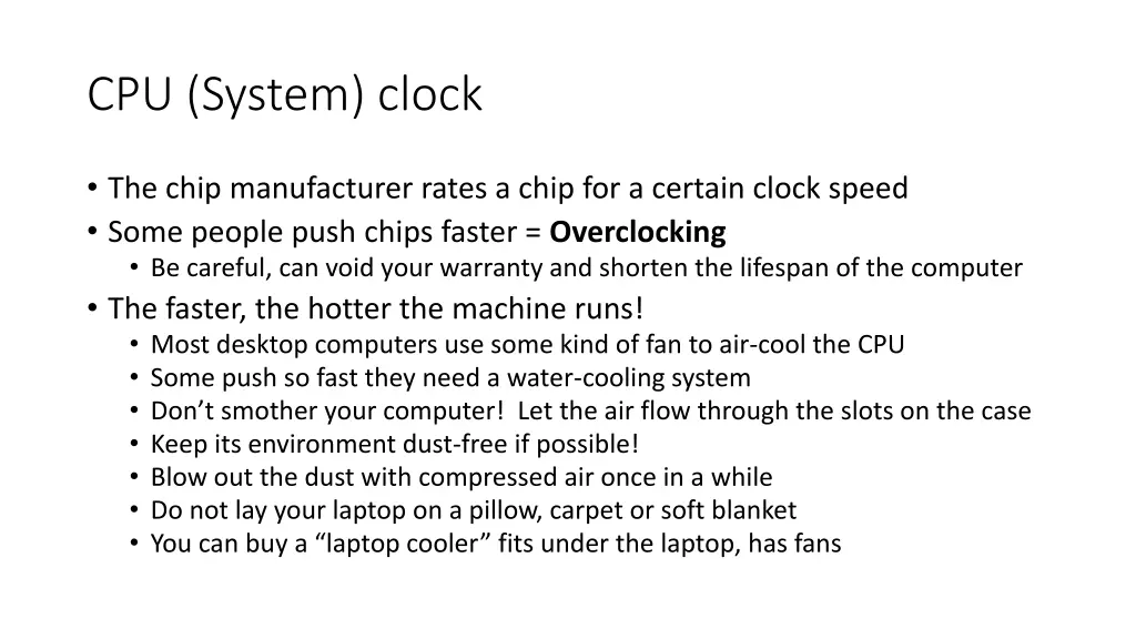 cpu system clock 2