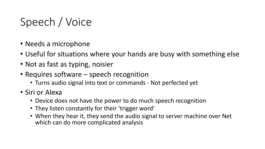 speech voice