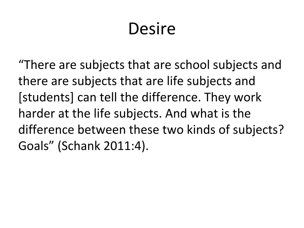 desire