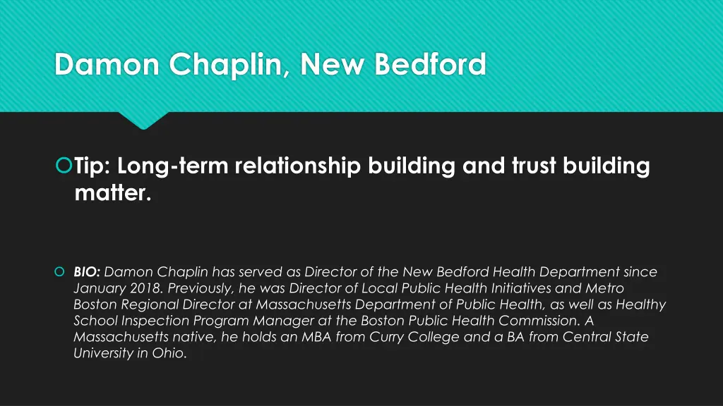 damon chaplin new bedford
