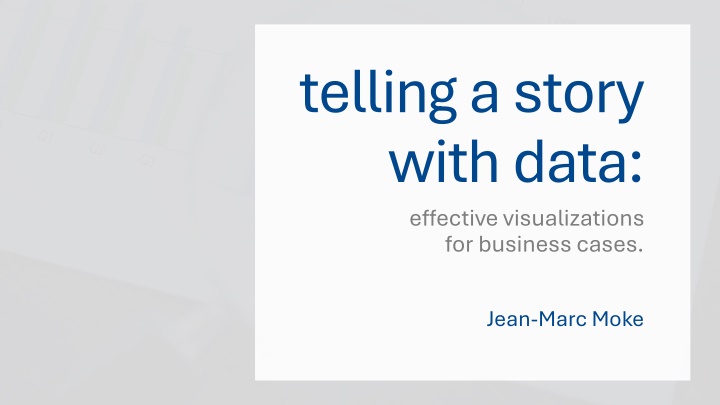 telling a story with data effective