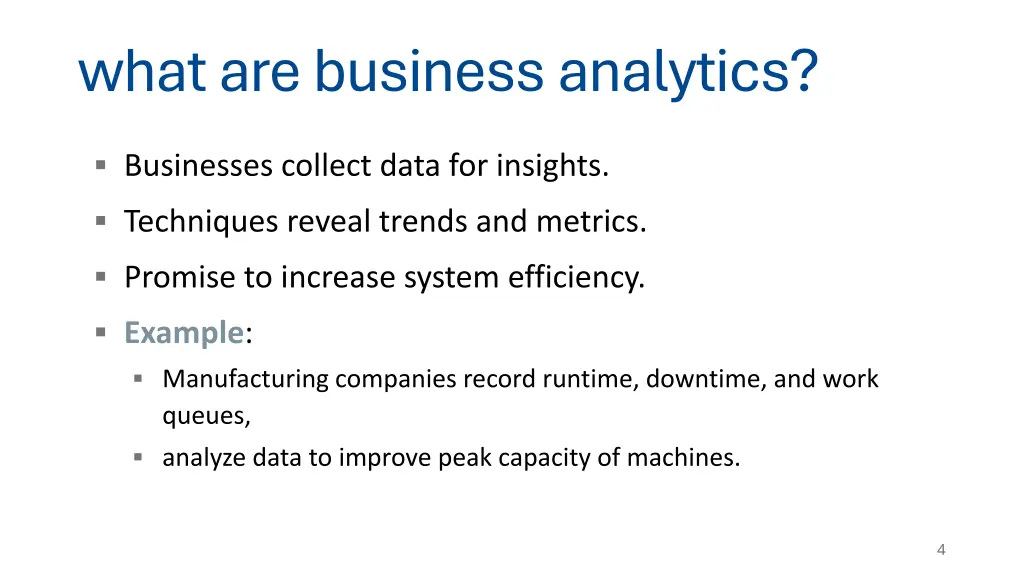 what are business analytics