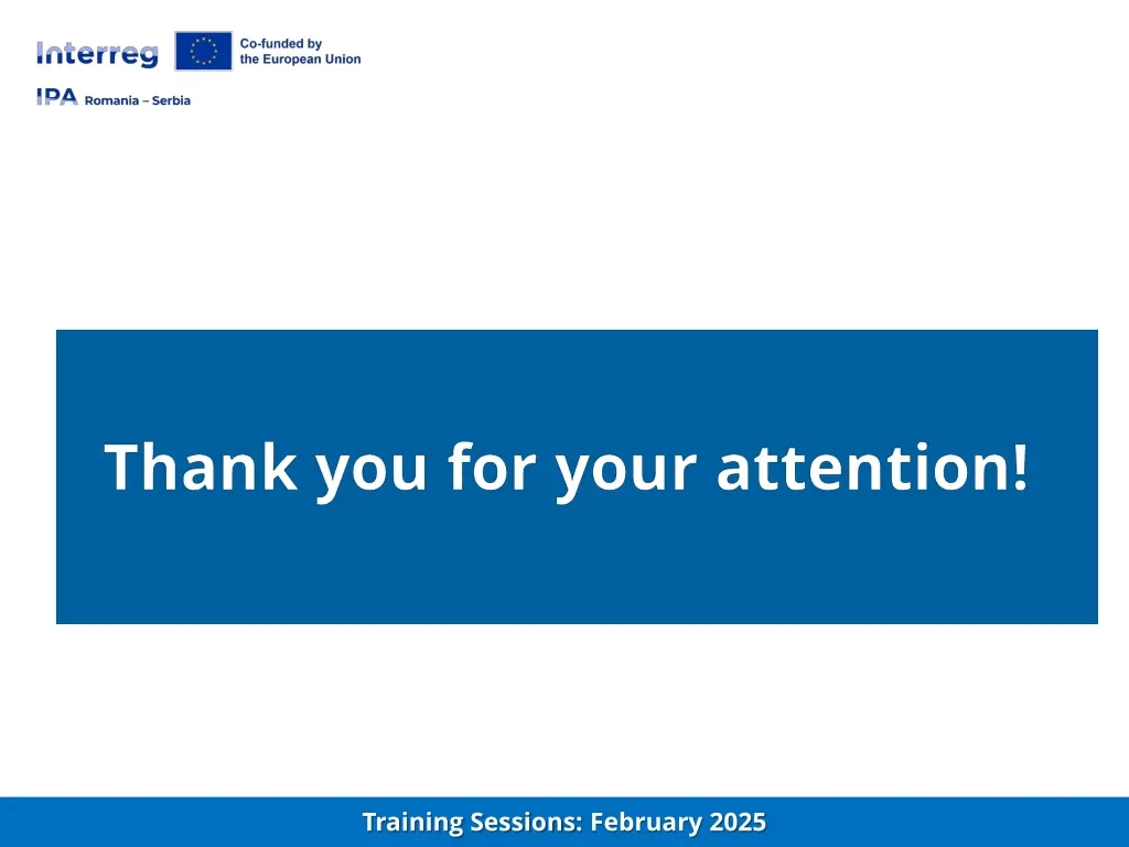 training sessions february 2025