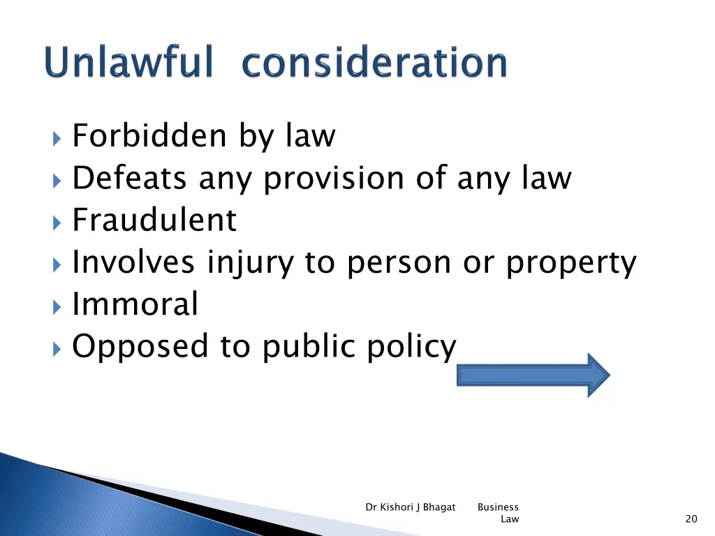 forbidden by law defeats any provision