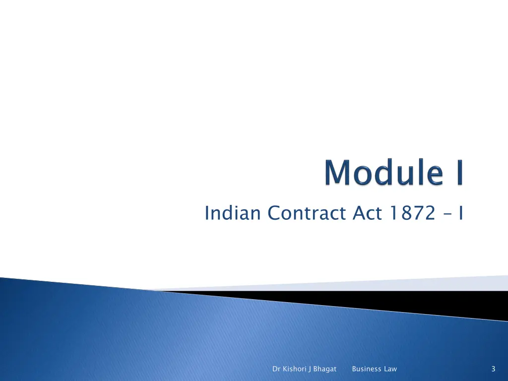 indian contract act 1872 i