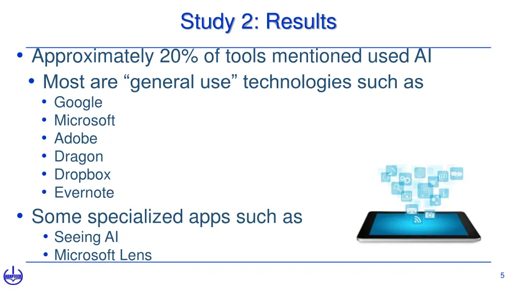 study 2 results