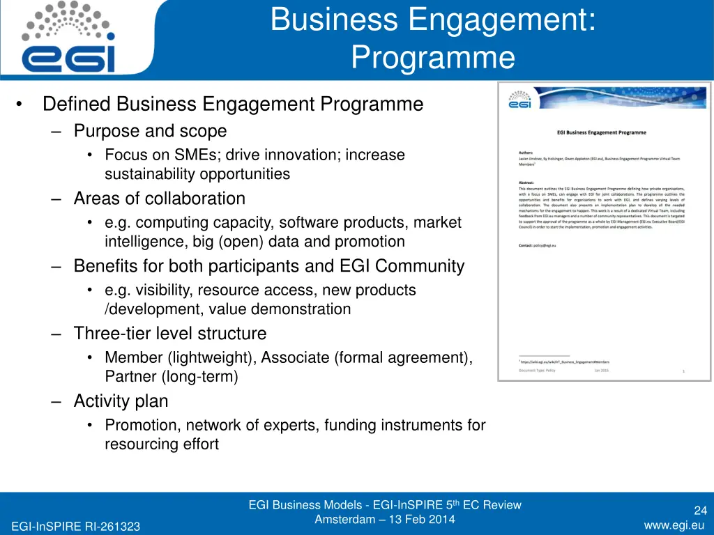 business engagement programme