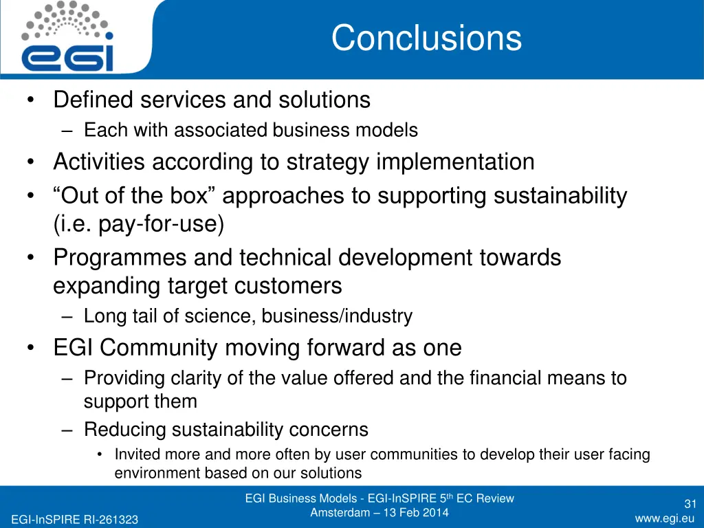 conclusions