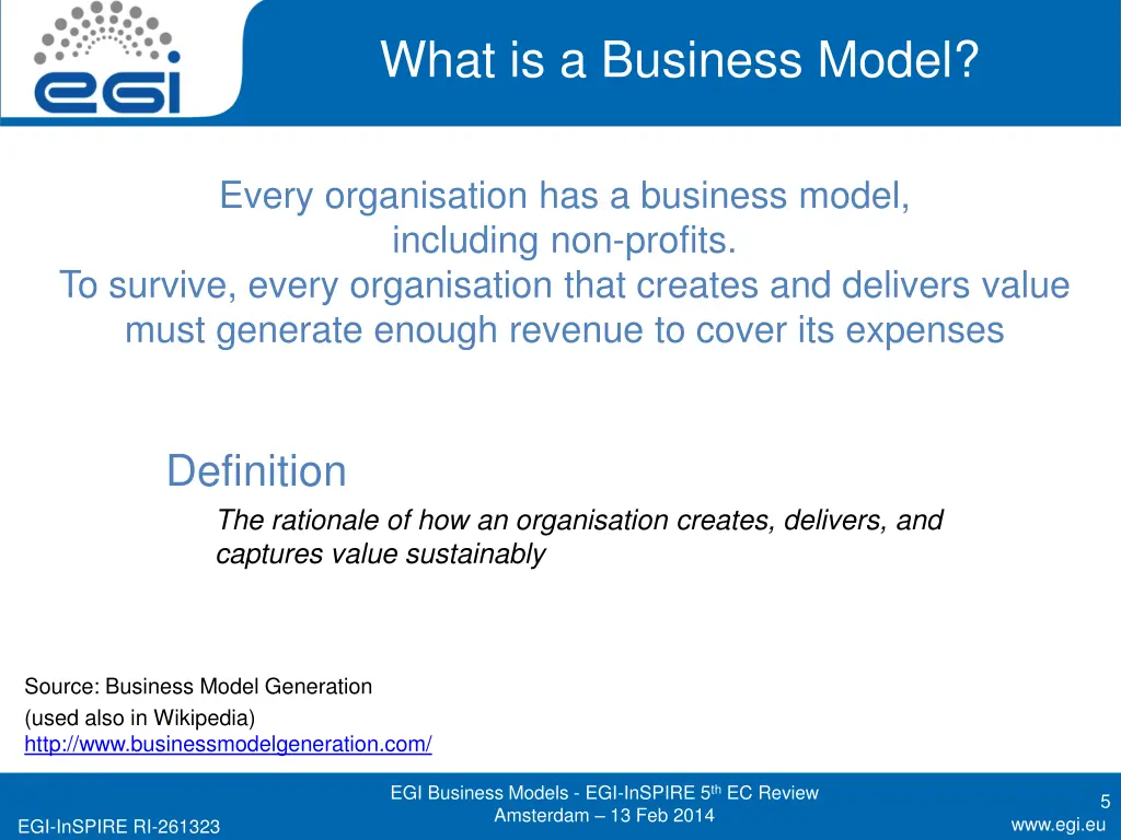 what is a business model