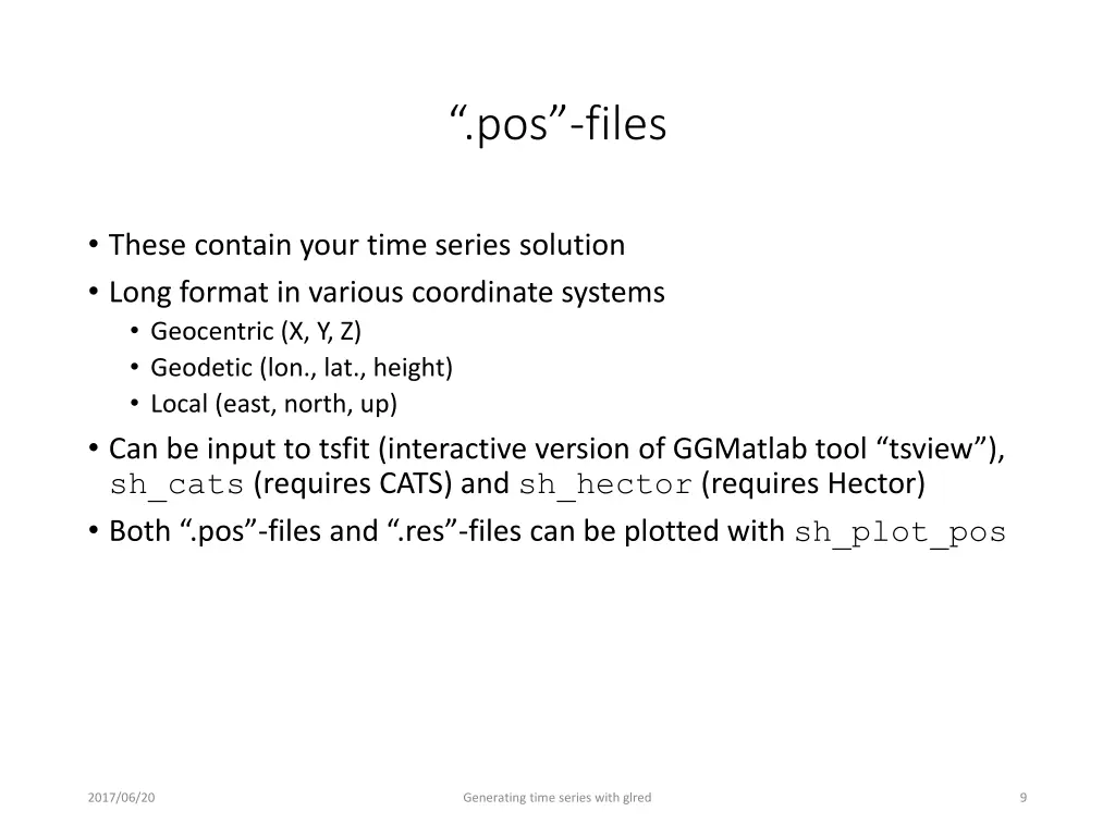 pos files