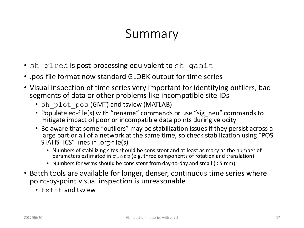 summary