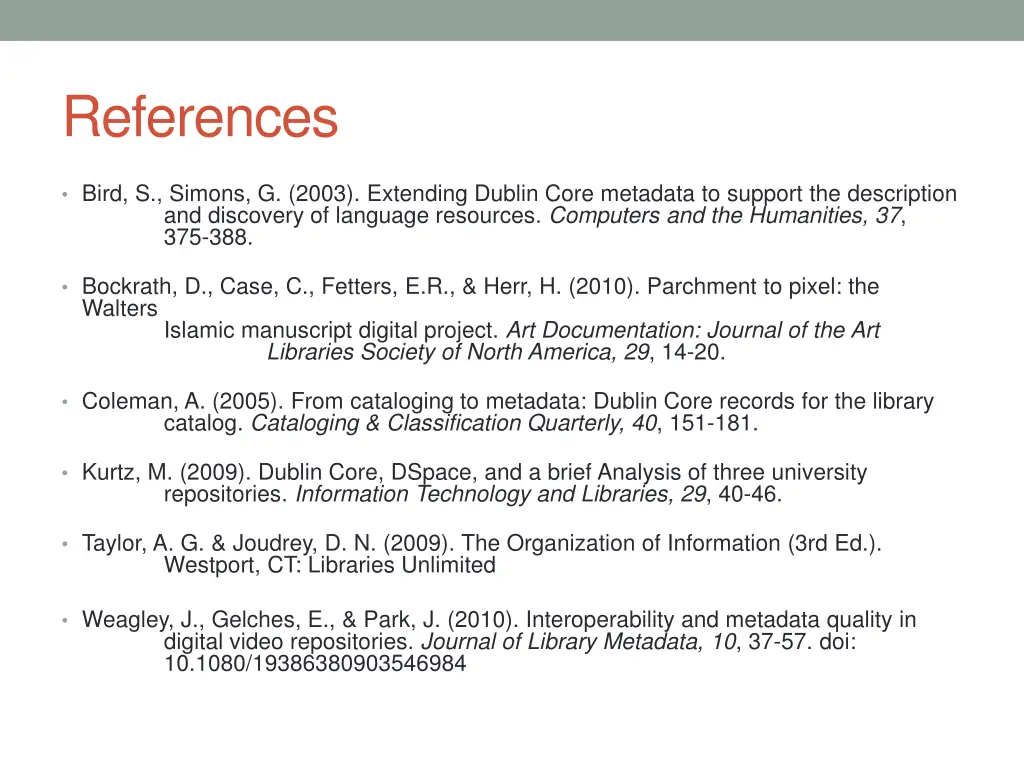 references