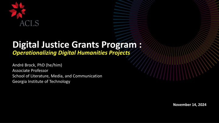 digital justice grants program operationalizing