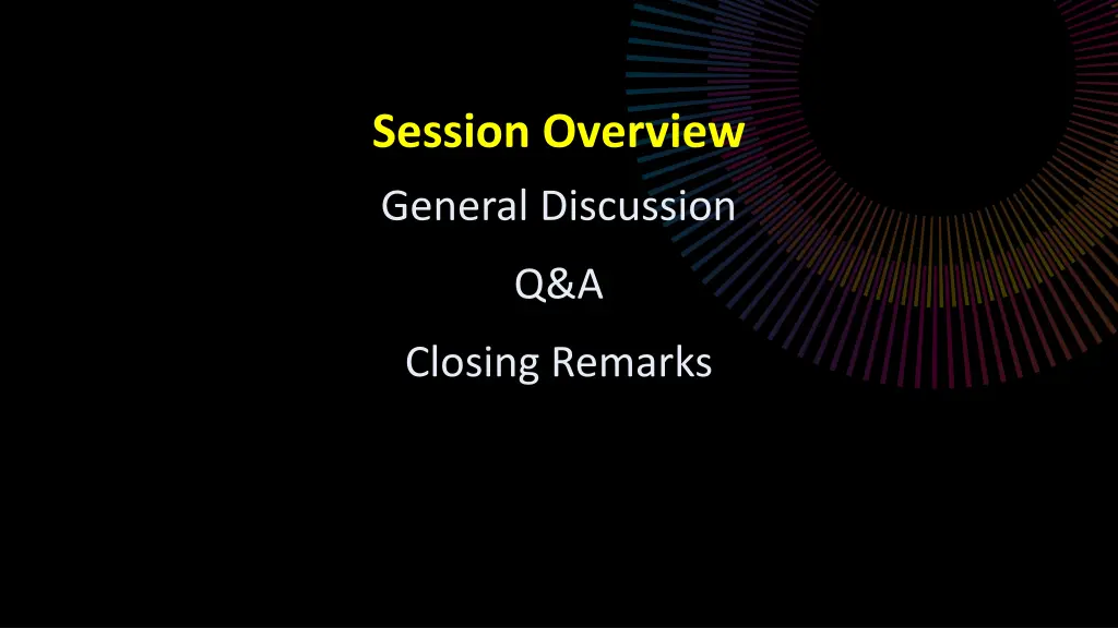 session overview