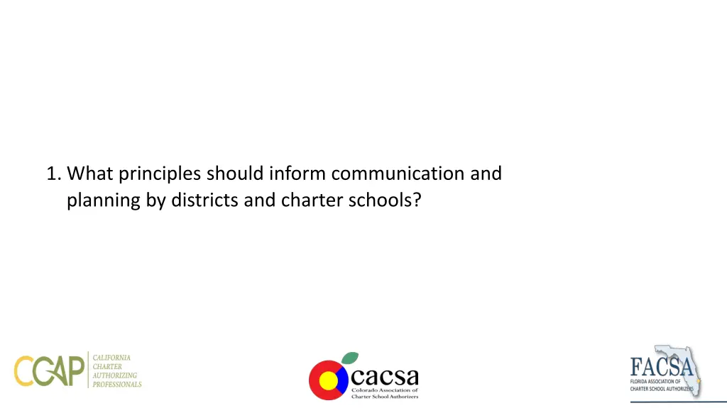 1 what principles should inform communication