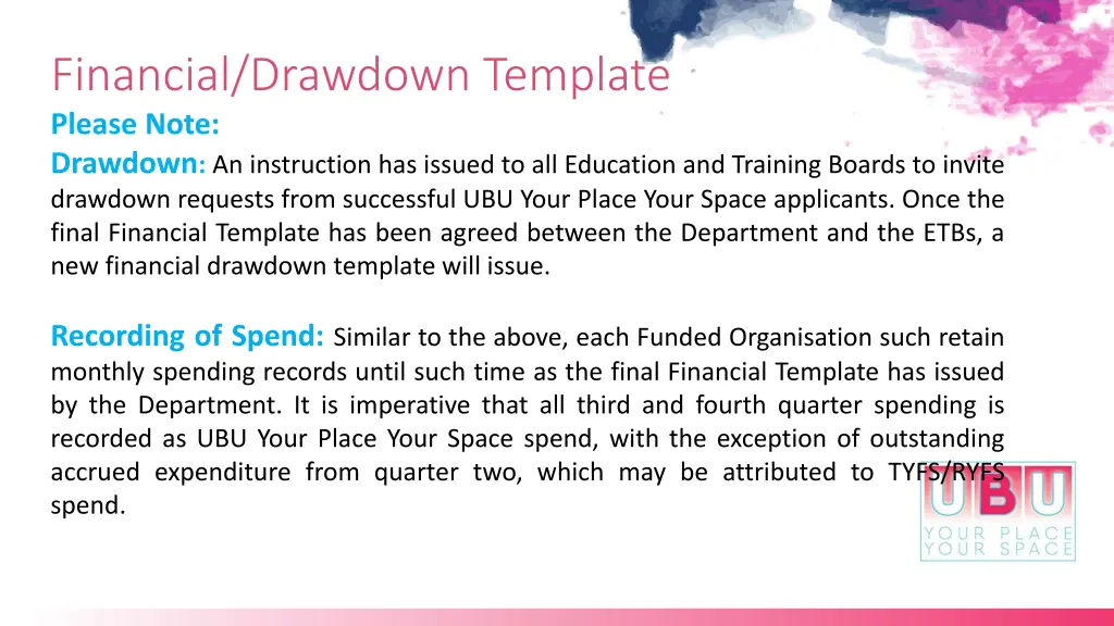 financial drawdown template please note drawdown