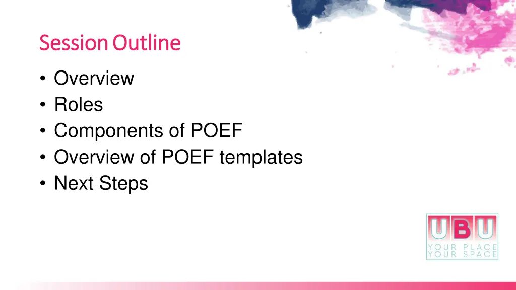 session session outline